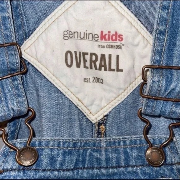 OshKosh 24 Month Blue Denim Overalls - Picture 7 of 10